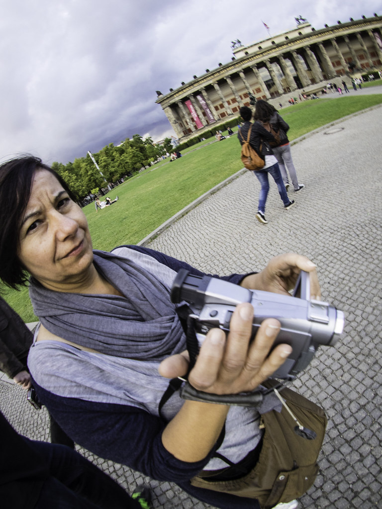 Woman with Video Camera