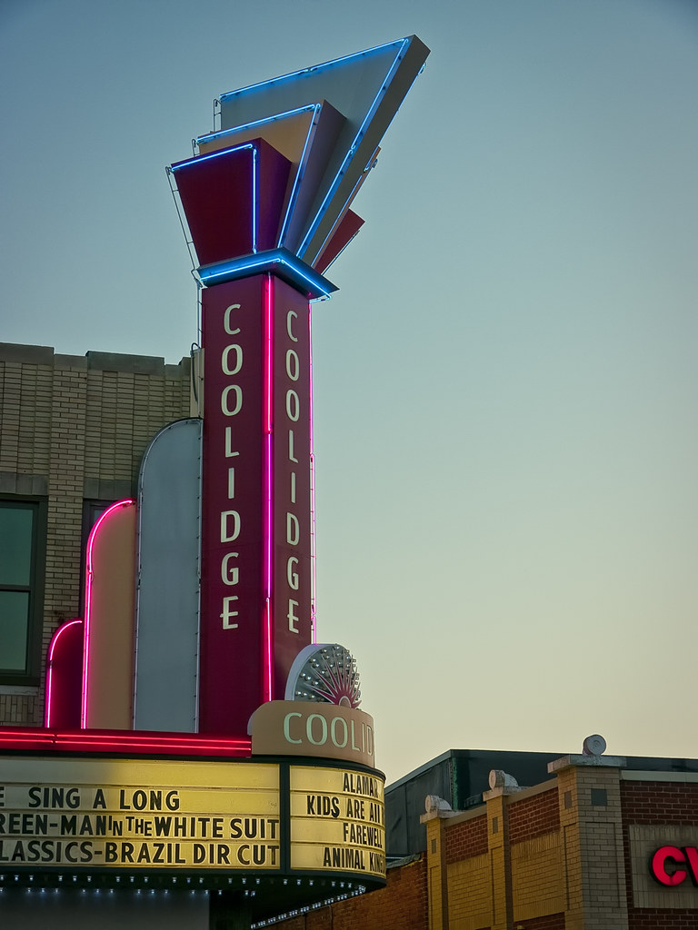 Coolidge Corner Theater, Brookline shot with Panasonic GH1 and stock 14-140 lens